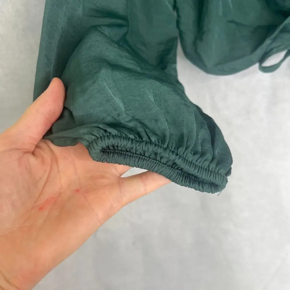 Pink Rose NWT Evergreen Long Sleeve Vneck Drawstring Pull Front Size Small - Picture 5 of 9